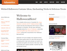 Tablet Screenshot of halloweenhero.com